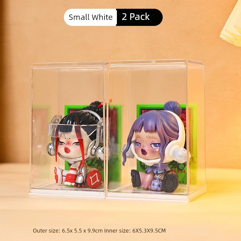 Blind Box Storage Display Stand Transparent Acrylic Single Cabinet Hand Office Storage Box Pop Mart Dustproof Display Box