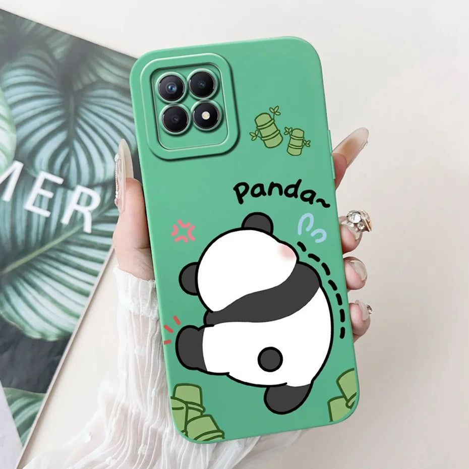 Lens Protective Case For Realme 8i RMX3151 Cute Cartoon Soft Silicone Back Cover For Realme8i Phone Cases