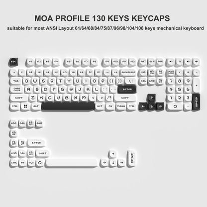 134 Keys MOA Profile Gradient Purple PBT Keycaps Customs Dye Sub Key caps for 61/87/104 Cherry MX Gaming Mechanical Keyboard