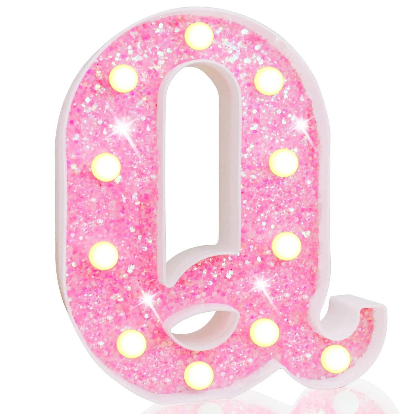 NEW DIY LED Letter Lights Glitter Alphabet Light Up Letter Sign Night Light Gifts Birthday Wedding Christmas Party Decoration