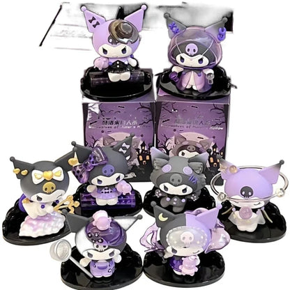 Sanrio Kuromi Blind Box Werewolf Kill Series Female Birthday Gift Doll Toy Handmade Doll Desktop Ornament