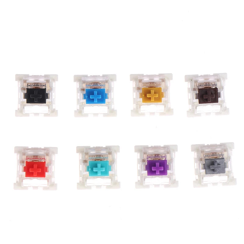 10Pcs/lot Outemu Mx Switches 3 Pin Mechanical Keyboard Black Blue Brown Switches for CIY Sockets SMD Replacement