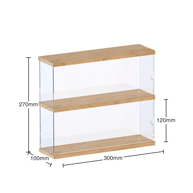 Blind box storage display stand acrylic hand-made display box POP MART storage box villa transparent dust box.