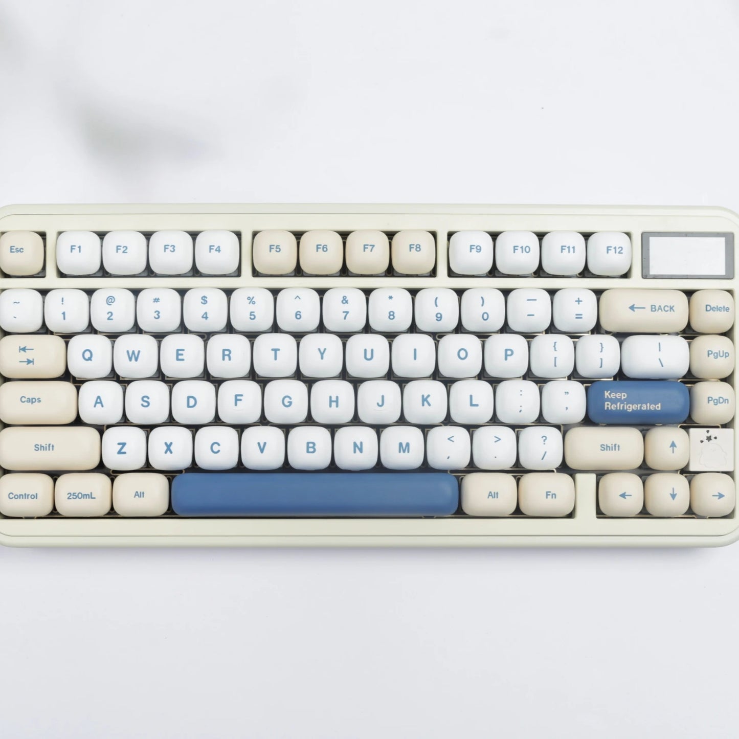 MOG Keycaps Pbt Dye-Sub Big Set Key Caps Soy Milk GMK For Mechanical Keyboard 7u Alice Split Layout Wooting Hi75 Customized