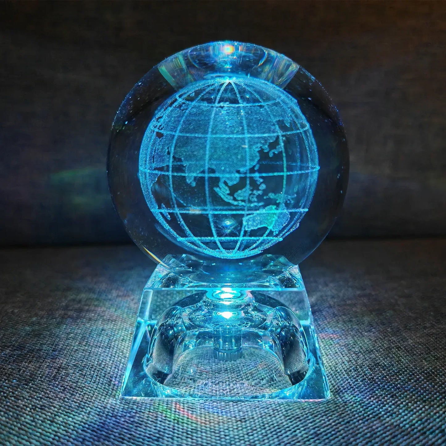 LED Crystal Ball 3D Solar System Planets Crystal Ball Glass Ball Home Decoration Valentine's Day Gift Ornament