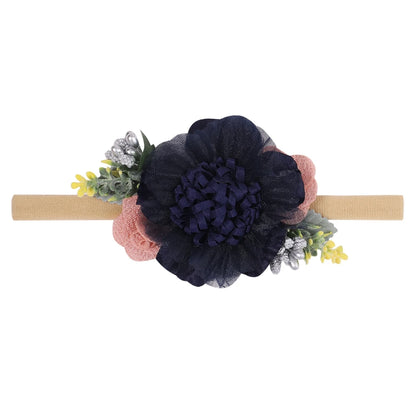 1Pcs Baby Girl Cute Flower Headband Elastic Hair Band Newborn Head Toddler Headband Headwear Kids Accessories Christmas Gifts