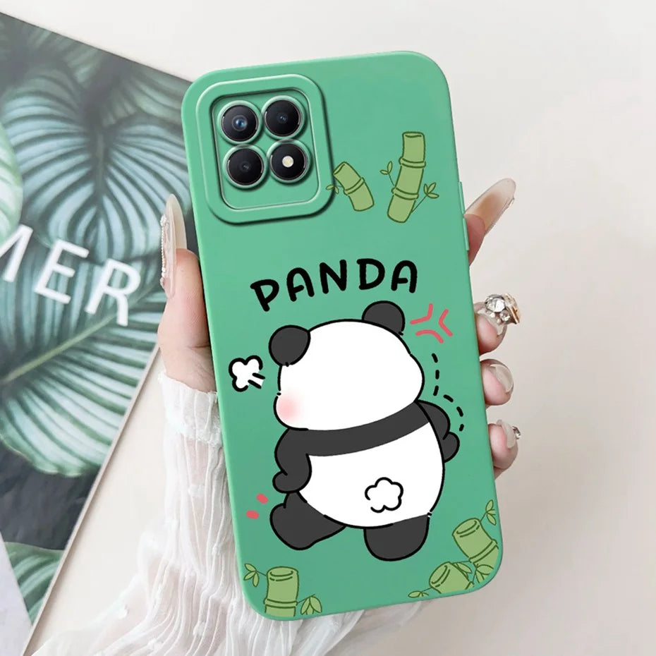 Lens Protective Case For Realme 8i RMX3151 Cute Cartoon Soft Silicone Back Cover For Realme8i Phone Cases