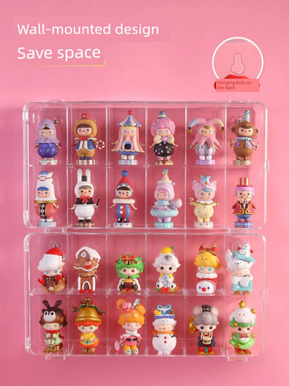 Blind Box Transparent Hand-Made Cute Grain Wall Storage Display Stand