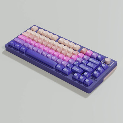 MOA Sunglow Keycaps PBT Dye-Sub German Spanish Grammar English Korean For Mechanical Keyboards 7u Space Alice HI75