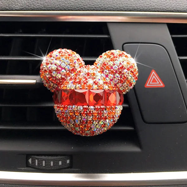 Car Air freshener for girls car accessories decoration car perfume clip fragrance diffuser diamond car interior Decoration