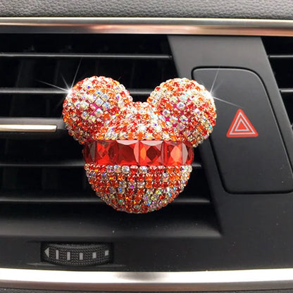 Car Air freshener for girls car accessories decoration car perfume clip fragrance diffuser diamond car interior Decoration