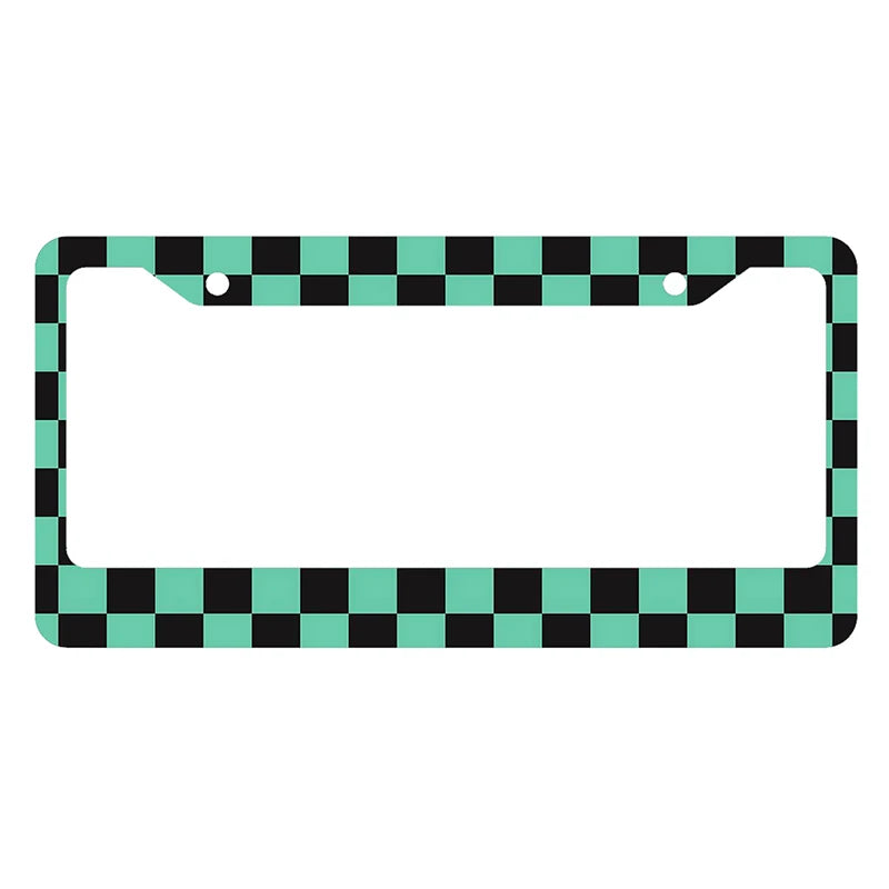 Japanese anime personalized and standardized car license plate frame color scheme Cute matching customized products -2