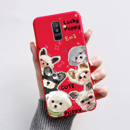 Case For Samsung A6 2018 Cover A 6 A600F Cartoon Cat Fox Soft Silicone TPU Phone Case For Samsung Galaxy A6 Plus 2018 A605F Case