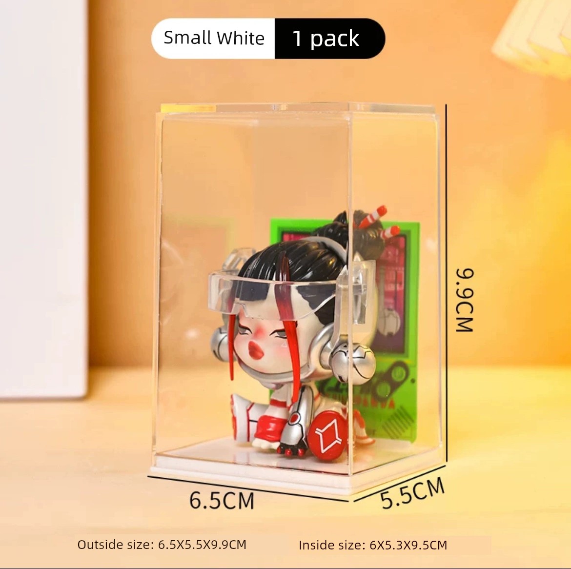 Transparent and Dustproof Single Hand-Made Shelf Display Box