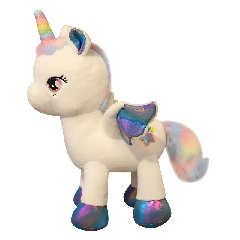 Rainbow Pegasus Unicorn Plush Toy Pony Doll Sleeping Pillow Children Gift