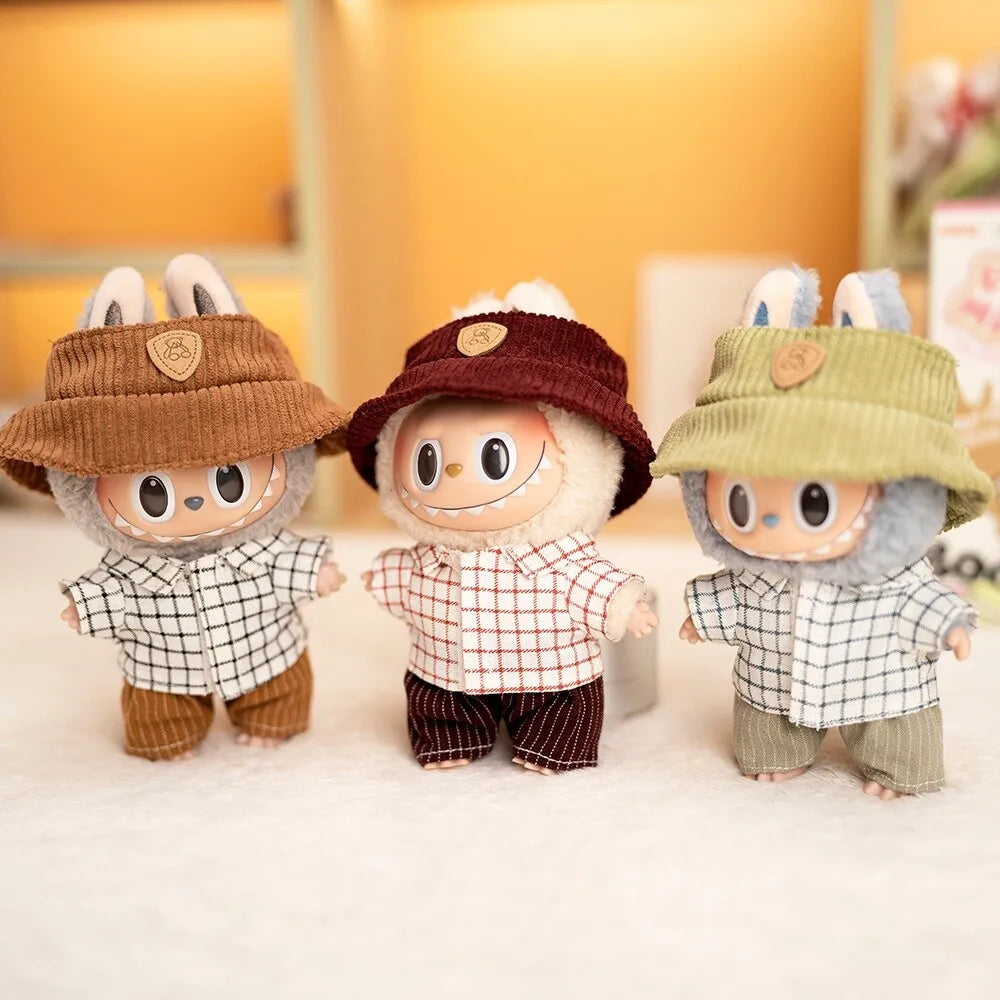 17cm Labubu I II Cute Plush Doll'S Clothes Idol Dolls Sitting Party Small Suits Clothing Accessories For Korea Kpop Exo