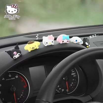 Kawaii Hello Kitty Car Decoration Sanrio Kuromi Melody Car Cartoon Cinnamoroll Cute Car Supplies Lnterior Decoration Gift