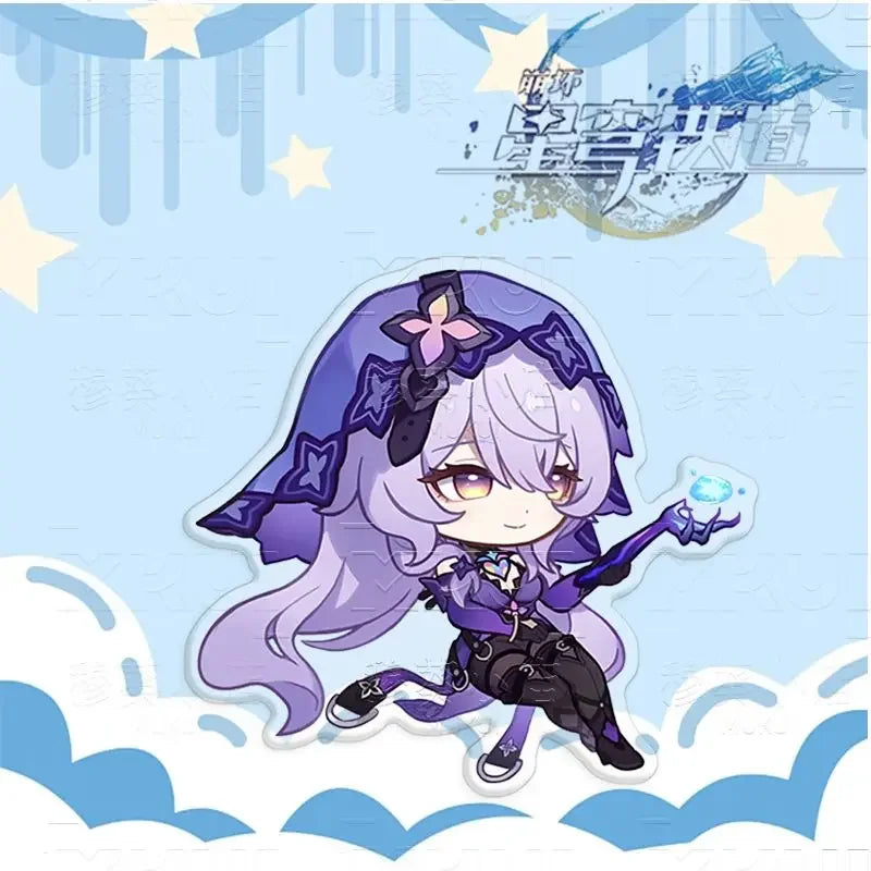 Honkai:Star Rail Boothill Jade Live Broadcast Guest Or Host Magnetic Sofa Sitting Character Acrylic Fridge Sticker Desk Ornament