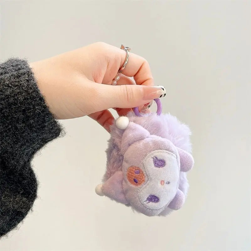 MINISO Sanrio Anime Autumn Winter Airpods Plush Earphone Case Kuromi My Melody New Ladies Cute Plush Earphone Protective Case