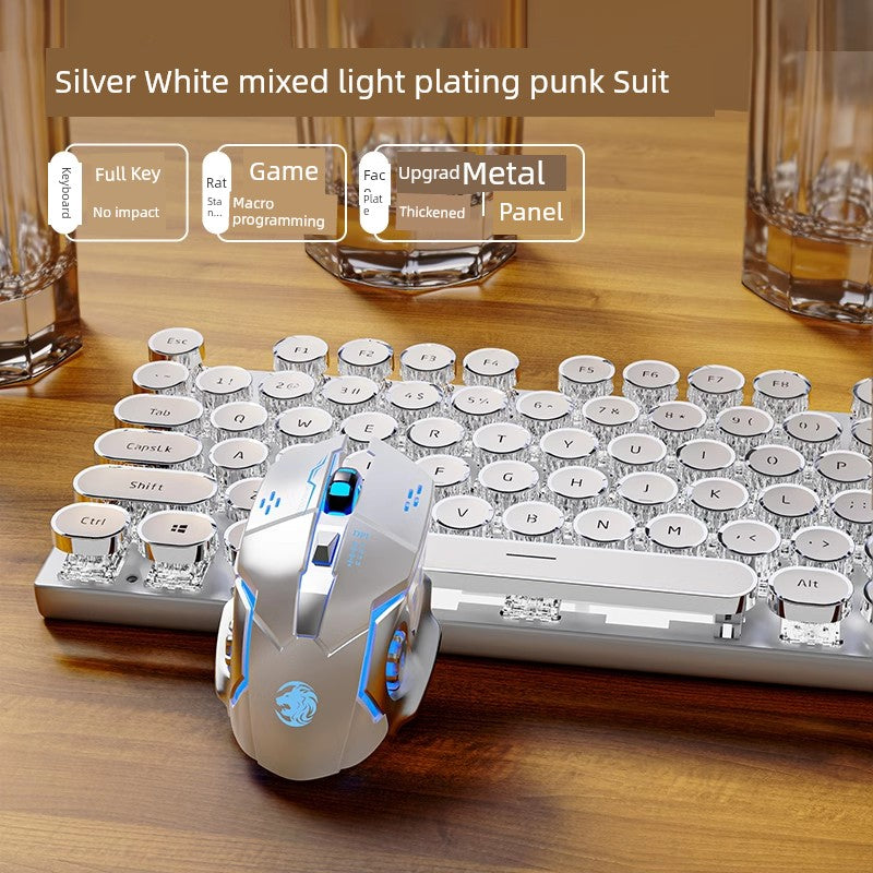 Dazzling E104 Retro Wired Keyclick Mechanical Keyboard