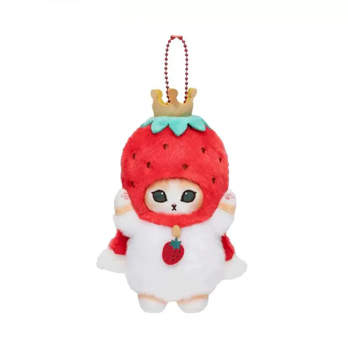 Kawaii Mofusand Cross-Dressing Hello Kitty & Kuromi Plush Keychains - 10-12cm Sanrio Anime Plush Dolls, Backpack Pendants