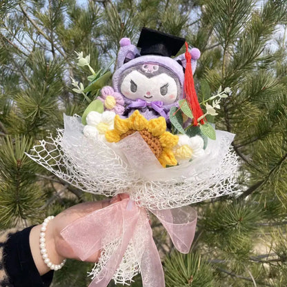 Cartoon Anime Series Plush Kids Toys Graduation Bouquet Children's Day Valentine's Day  Birthday Christmas Graduation Gifts