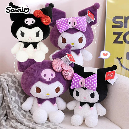 Sanrio Hello Kitty Anime Kuromi Melody Cartoon Cute Plush Stuffed Toys Soft Pillow Plushies Keyring Doll Birthday Gifts For Girl