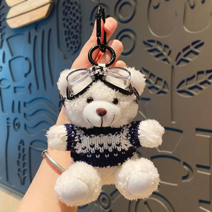 Cartoon Brown Bear Doll Plush Bear Pendant Bag Accessories Cute Plush Hangings Hangings Ornament Bag Pendant