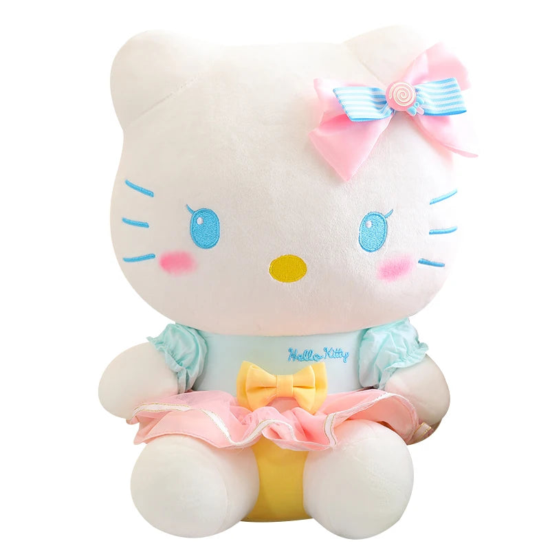 Sanrio Plush Hello Kitty Anime Kuromi Stuffed Toys Hello Kitty Plushier Xmas Gifts For Girls Kawaii My Melody Plush Dolls