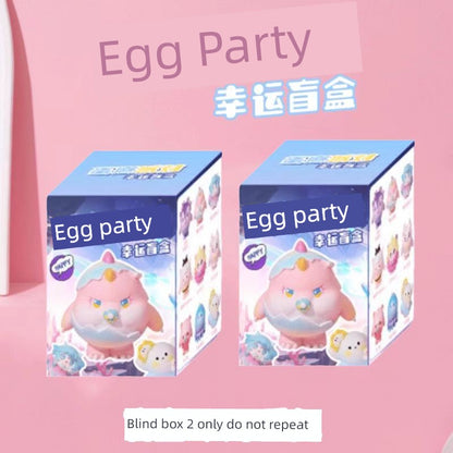 Egg Puff Party Game In Stock Desktop Blind Box Hand Office