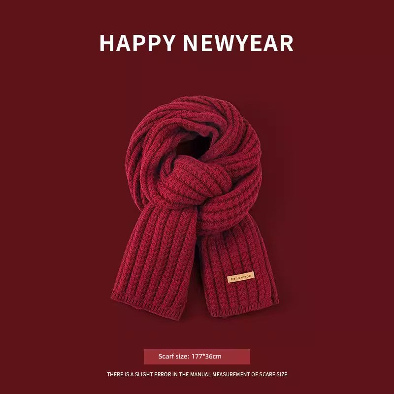 New Year Christmas Cute Female Winter Wool Gift