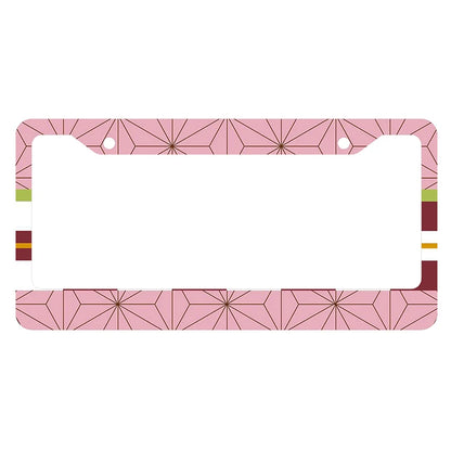 Japanese anime personalized and standardized car license plate frame color scheme Cute matching customized products -2