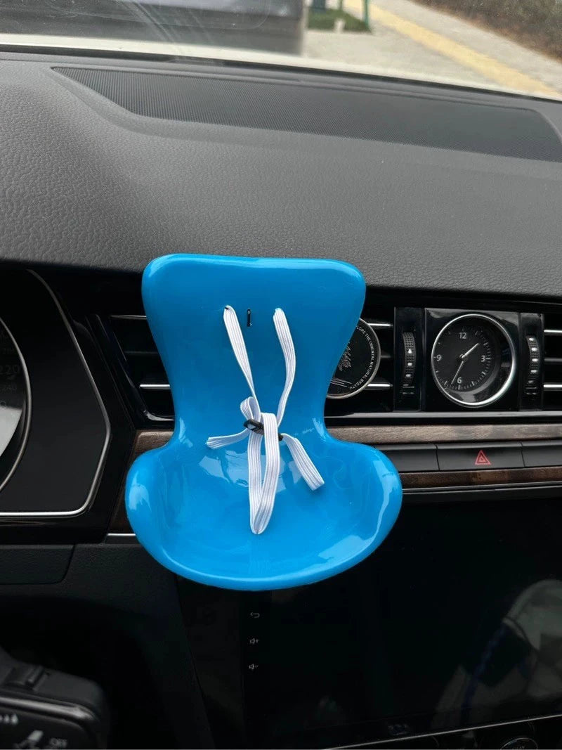 new 15-17cm doll Seat  Labubu Doll Safety Seat Cute Doll Air Outlet Aromatherapy decoration high-grade Car Interior Decoration