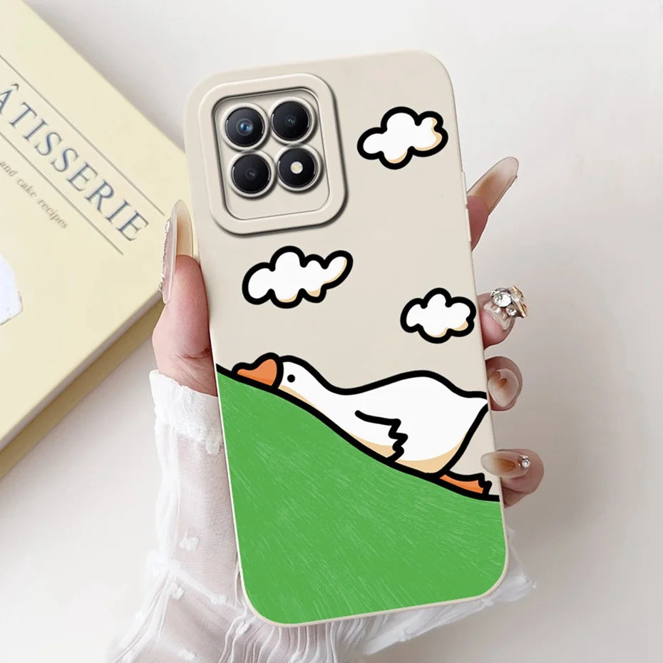 Lens Protective Case For Realme 8i RMX3151 Cute Cartoon Soft Silicone Back Cover For Realme8i Phone Cases