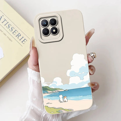 Lens Protective Case For Realme 8i RMX3151 Cute Cartoon Soft Silicone Back Cover For Realme8i Phone Cases