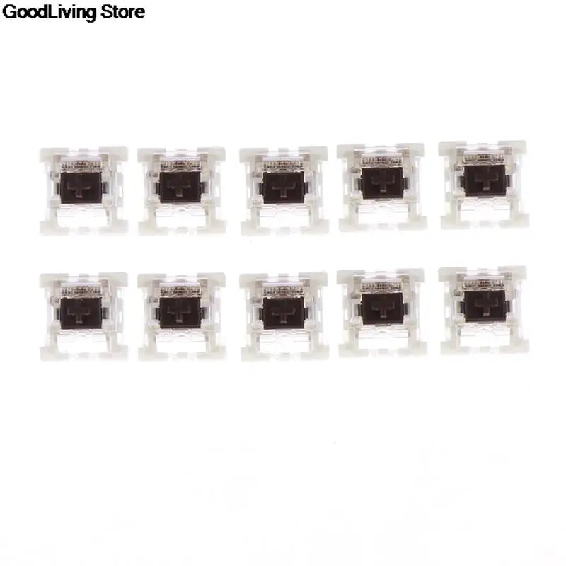 10Pcs/lot Outemu Mx Switches 3 Pin Mechanical Keyboard Black Blue Brown Switches for CIY Sockets SMD Replacement