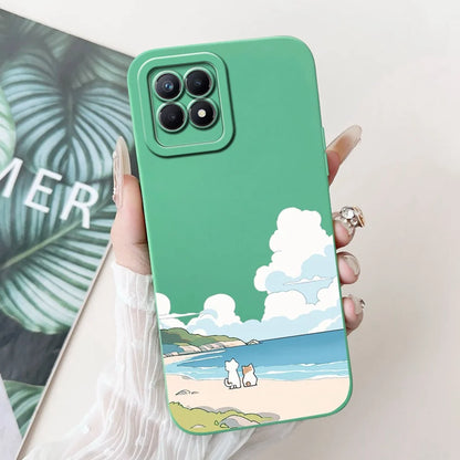 Lens Protective Case For Realme 8i RMX3151 Cute Cartoon Soft Silicone Back Cover For Realme8i Phone Cases