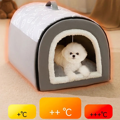 Big Dog Kennel Warm Winter Dog House Mat Detachable Washable Dogs Bed Nest Deep Sleep Tent for Medium Large Dogs House Supplies