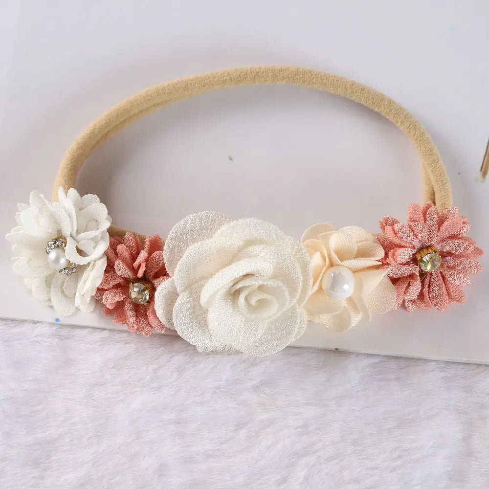 3pcs Baby Girl Headband set Cute Baby Elastic Hair Band Newborn Head Flower Toddler Headband Headwear Kids Accessories