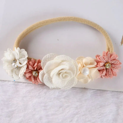 3pcs Baby Girl Headband set Cute Baby Elastic Hair Band Newborn Head Flower Toddler Headband Headwear Kids Accessories