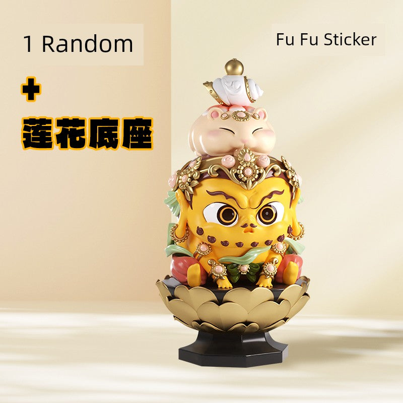 Fufu Keepmoving 1991 Huigen Hand-Made Wish Blind Box Good Luck Toy Dunhuang Cultural Creative Chinese Fad Bodhisattva Ornaments