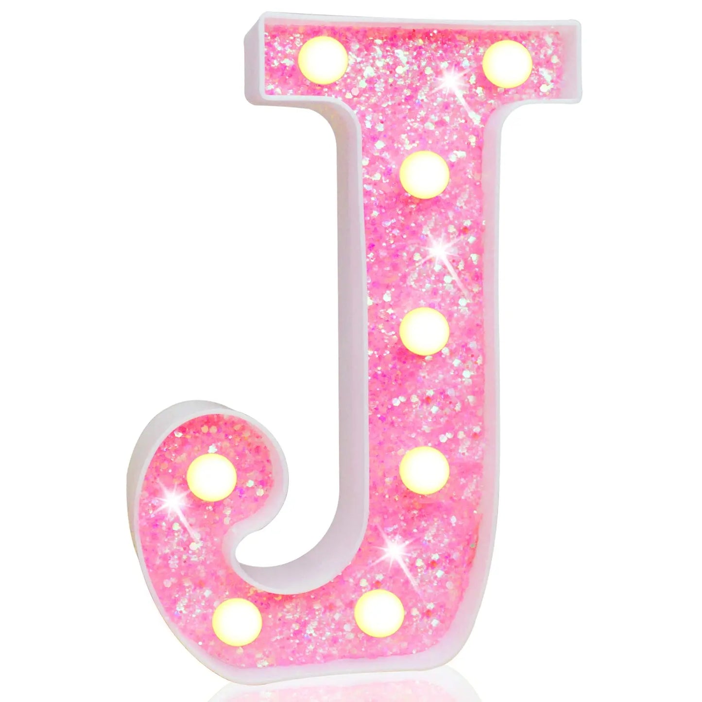 NEW DIY LED Letter Lights Glitter Alphabet Light Up Letter Sign Night Light Gifts Birthday Wedding Christmas Party Decoration