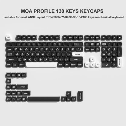 134 Keys MOA Profile Gradient Purple PBT Keycaps Customs Dye Sub Key caps for 61/87/104 Cherry MX Gaming Mechanical Keyboard