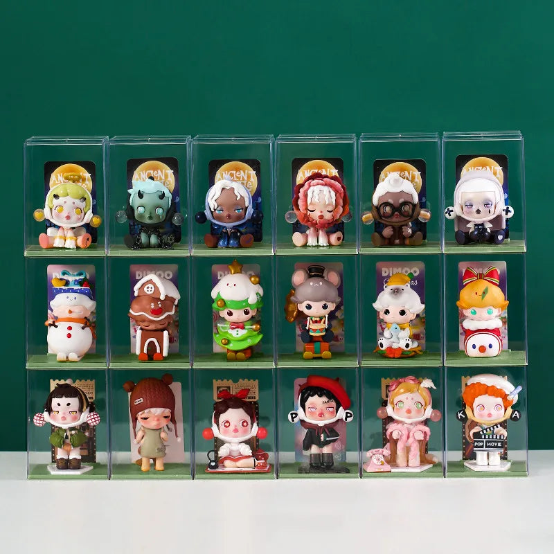 Dust-proof Acrylic Doll Toys Storage Organizer Box Mystery Box Display Stand Popmart Storage Box Case Blind Box Showcase