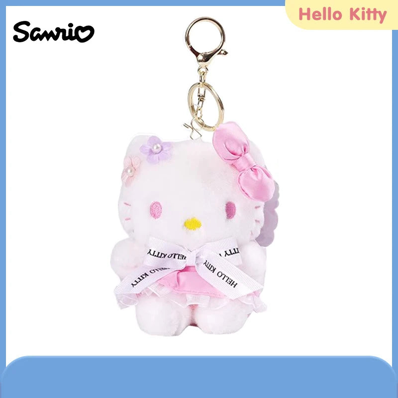 Sanrio Hello Kitty Kuromi Throw Pillow Baby Stuffed Toys Anime Cat Plush Toys Plushie Kids Gifts Children Dolls For Girls Boys