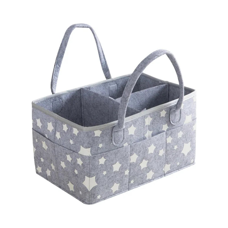 Baby Diaper Organizer Multi-function Infant Nursery Bag Nappy Caddy Bags Portable Baby essentials Storage Handbag for Mom