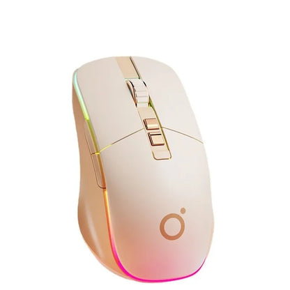 New USB Wired Mouse Ergonomic RGB Backlit Green Mice Silent Optical Girl Gamer Mause for gaming office desktop computer notebook