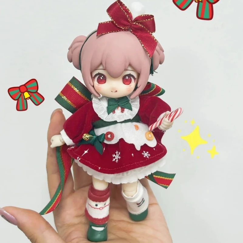 Christmas Nagi Kindergarten Wish Party Series 1/12 Bjd Kawaii Boys And Girls Oints Action Figure Desktop Collect Collectable Toy