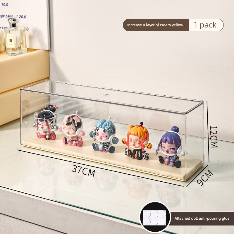 Blind Box Display Box Acrylic Display Stand Storage Cute Grain Small Ornaments Pop Mart Display Cabinet Hand Office Storage Box