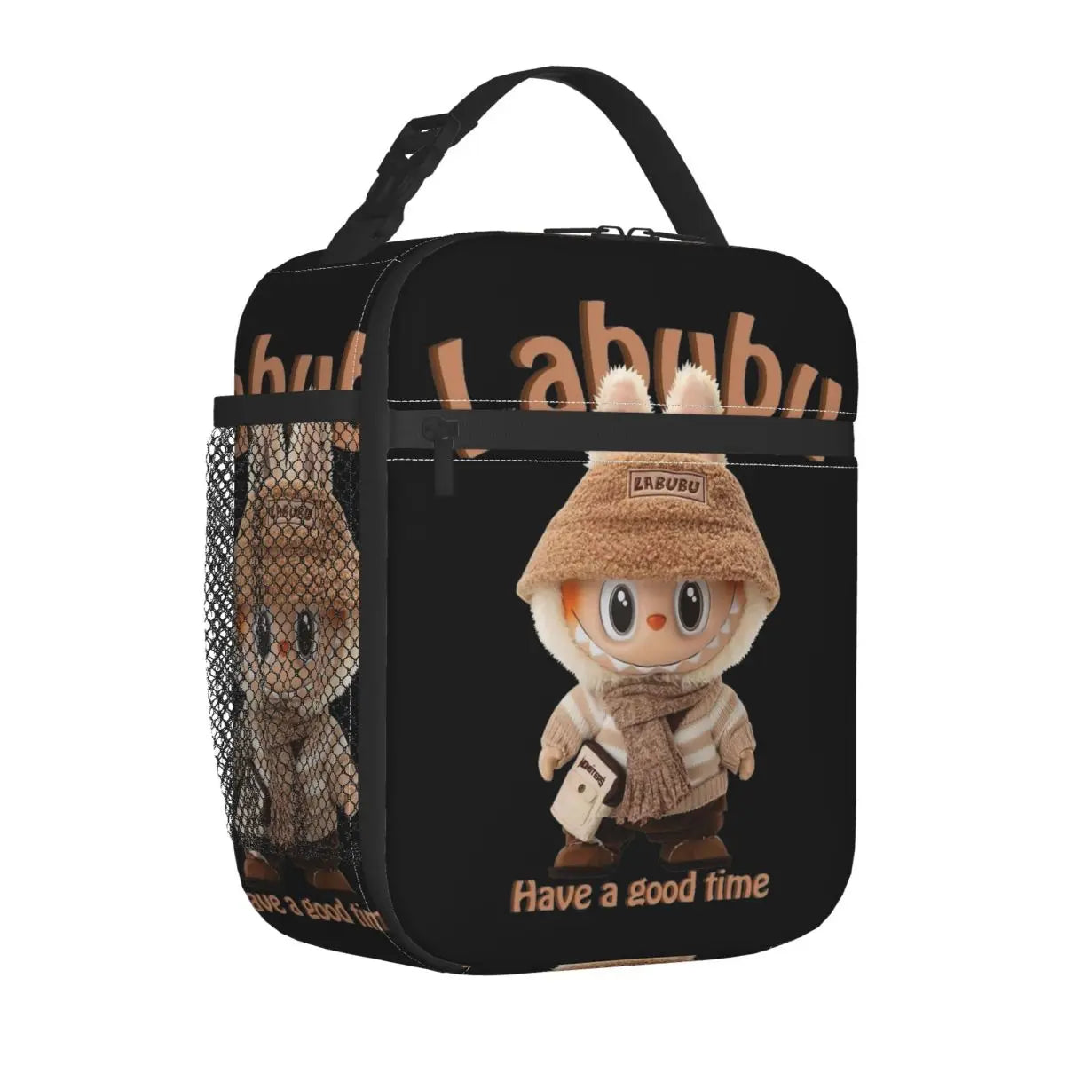 Labubu Nude Have A Good Time Popmart Merch Insulated Lunch Bag For Office Food Container Portable Cooler Thermal Bento Box